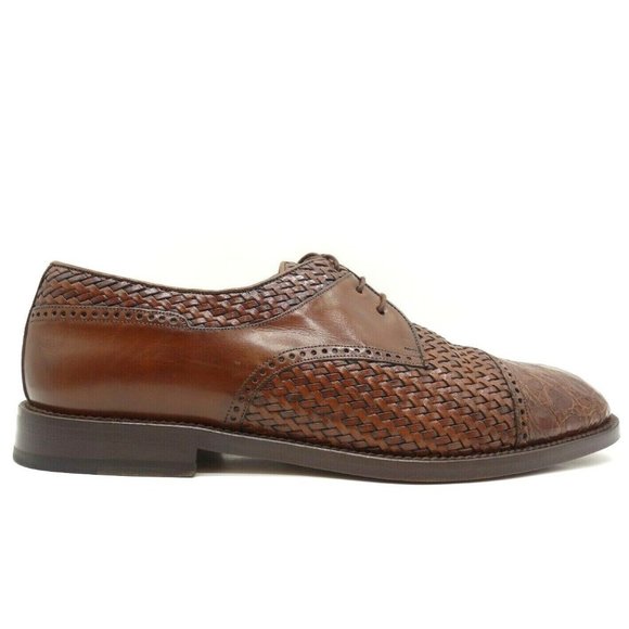 Church\'s Spain Brown Genuine Exotic Crocodile Cap Toe Oxfords Mens 8 UK / US 9 M main image 11